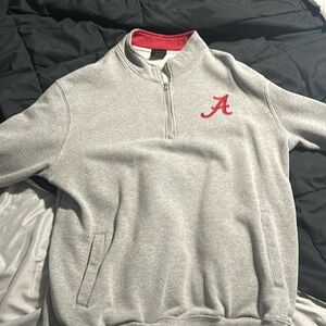 Gray Alabama Quarter Zip